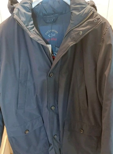 PAUL & SHARK YACHTING sz 1XLT JACKET TYPHOON 20000 HOOD NAVY NEW - Picture 4 of 9