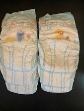 P G 2016 Vintage Pampers diapers Diapers Size 3 Lot of 6 diapers 2- characters