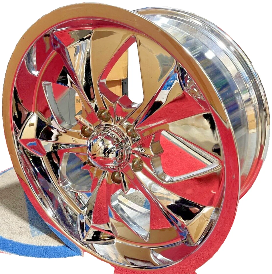 HELO RENEGADE CHROME 20X8.5" PCD 6X5.5 ET + 18 RIM - Image 3 of 4