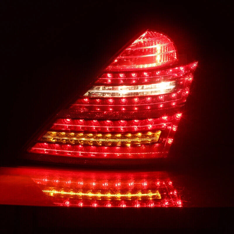 Par de luces de freno traseras LED para Mercedes Benz S550 S400 W221 2007-2012 Foto 3 de 4