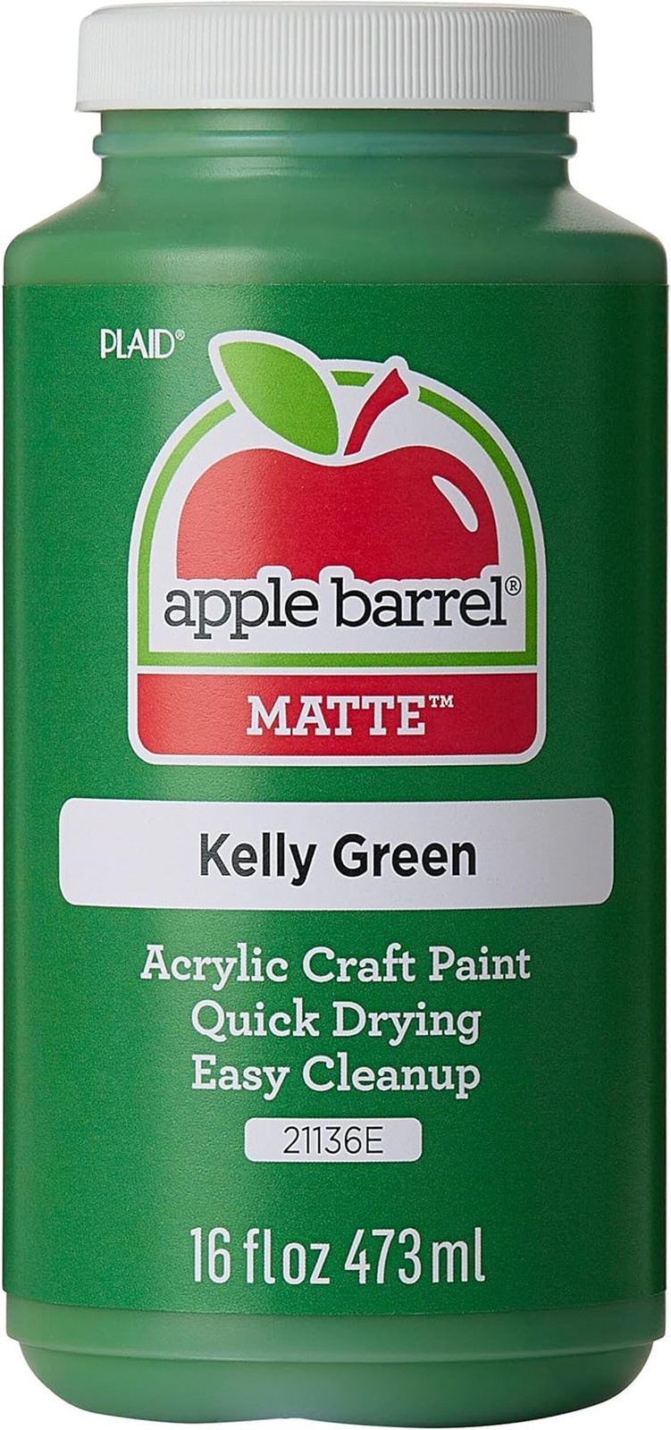 Acrylic Paint in Assorted Colors (16 Ounce), 21136 Kelly Green