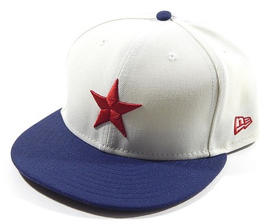 Detroit Stars Negro Leagues Off White  New Era 59Fifty Fitted Hat Size 7 7/8