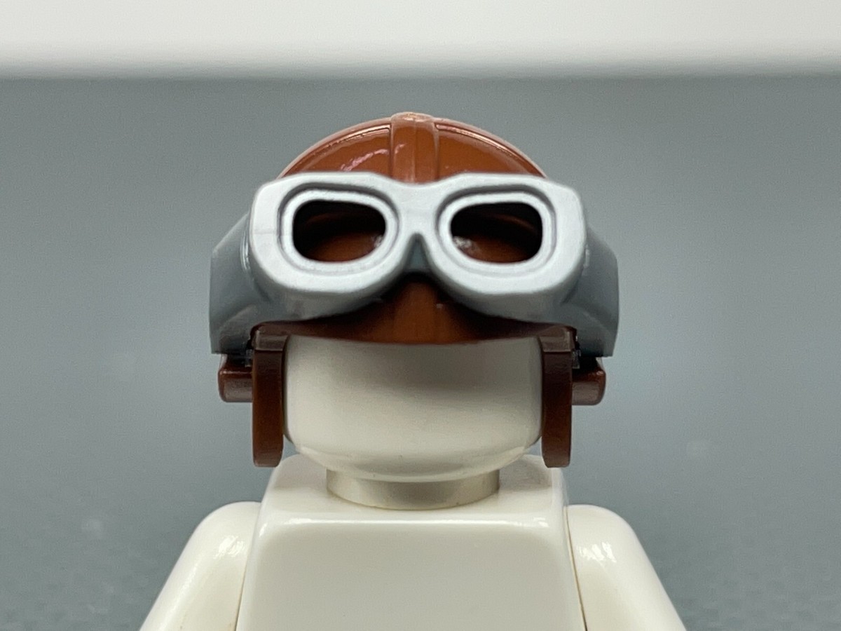 LEGO Reddish Brown Minifigure Aviator Cap Helmet Hat