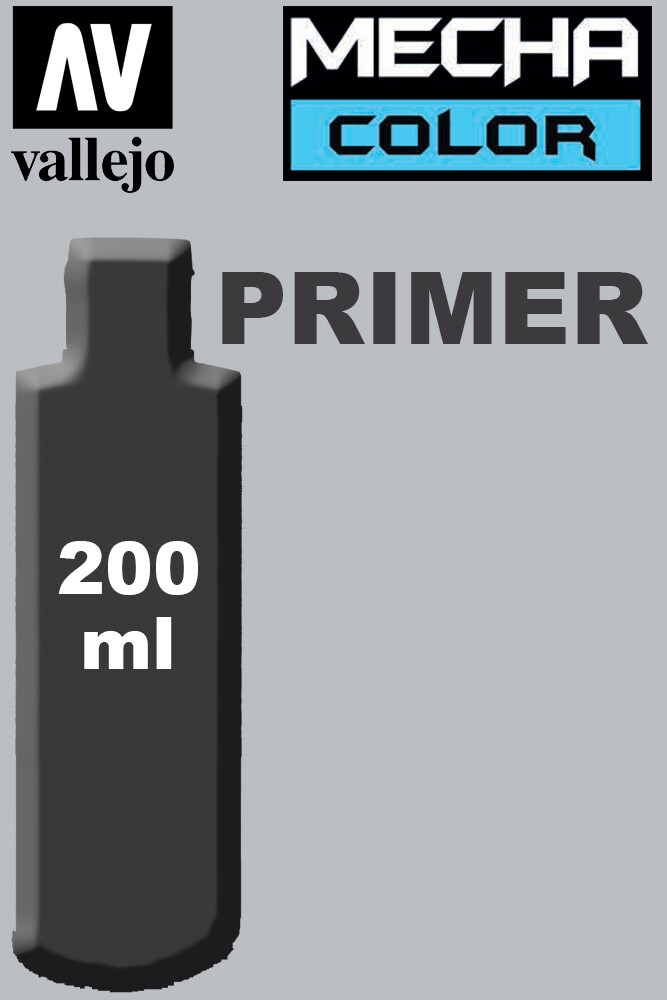 Vallejo Mecha Color Acrylic Paint Colore Acrilico 74641 Primer Grey 200 ml.