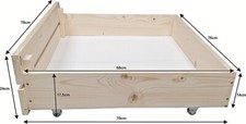 Palettenbett aus Holz mit Lattenrost Stabiles Seniorenbett Kinderbett Jugendbett