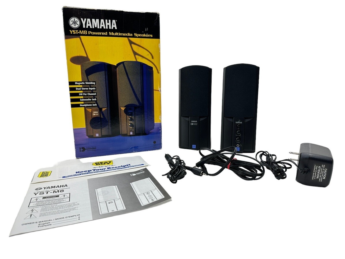 Vintage Yamaha YST-M8 Multi Media Computer Speakers Late
