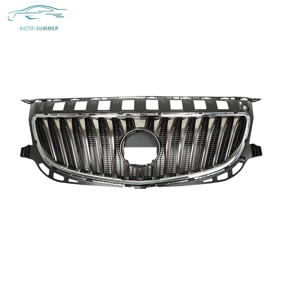 Chrome Grill For Buick Regal 2015 2016 2017 Front Bumper Upper Grille Assembly Foto 2 de 4