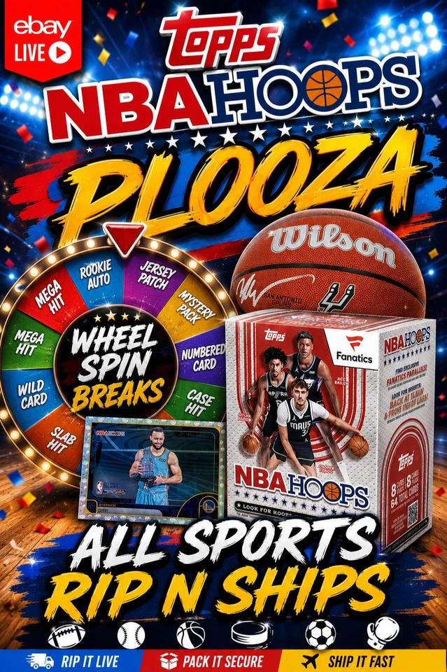 TOPPS NBA HOOPS PLOOZA + FULL RIP N SHIP MENU ALL SPORTS