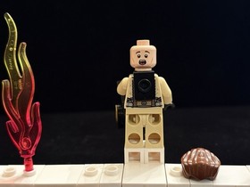 LEGO DR. PETER VENKMAN MINIFIGURE (gb002 / 21108) W/PROTON PACK & GHOST TRAP