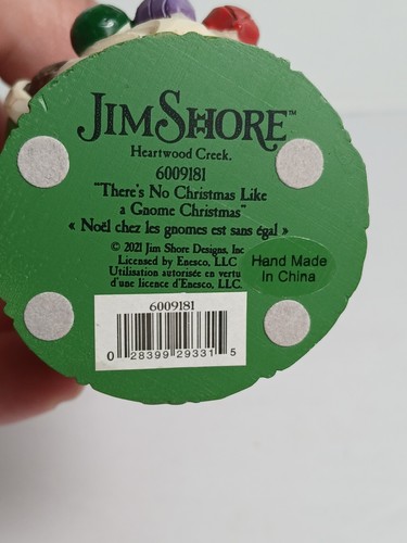 Jim Shore Christmas Gnome "There Is No Christmas Like A Gnome Christmas" 6009181 - Picture 11 of 13