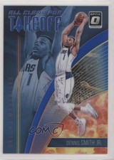 2018-19 Donruss Optic All Clear for Takeoff Blue Prizm 45/49 Dennis Smith Jr 1l2