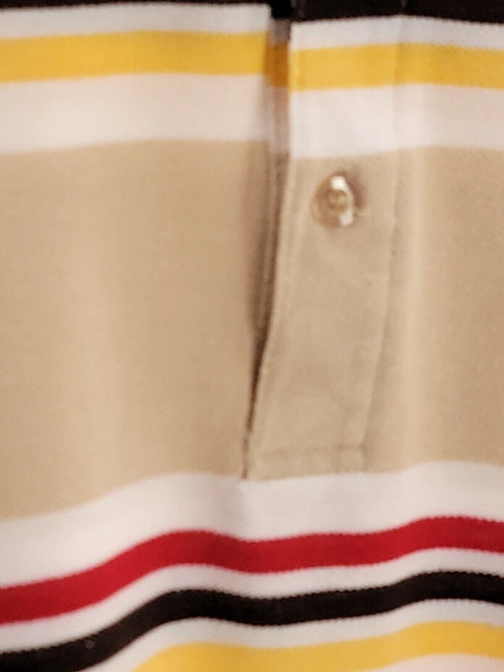 Camisa Polo PJ Mark Para Hombre Talla 2XL Color Beige Manga Corta 3 Botones Tira Informal Foto 3 de 4