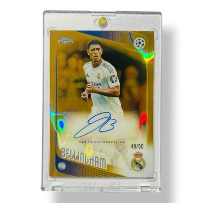 Jude Bellingham /50 Auto Topps Chrome 2025/26 Real Madrid Autograph No PSA