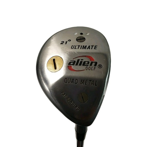 Alien Golf Quad Metal Ultimate 21* Degree Hybrid Wood Regular R Flex Steel Club - Picture 1 of 10