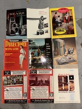 Lot Of 9 Vintage Camera Catalogs 1950s 60s Sears Roebuck Camera Ephemera