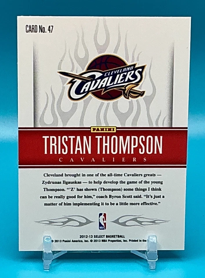 2012-13 Panini Select Hot Rookies Tristan Thompson #47 RC - Image 2 of 2