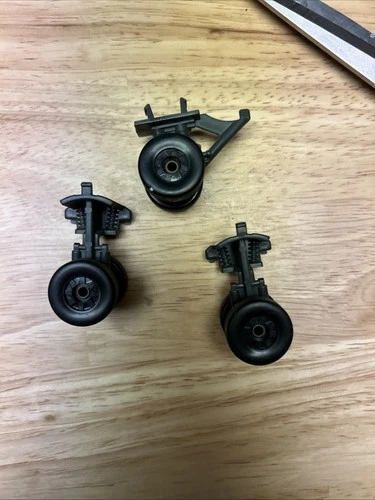 Vintage 1986 GI JOE Tomahawk Helicopter Front Rear Wheels Original  Parts Set ML
