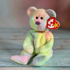    Groovy the Teddy Bear    Ty Tie Dyed Beanie Baby  Birthday January 10