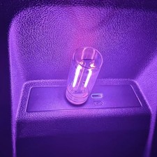 USB LED Interior Atmosphere Light, Plug-in USB Ambient Retro Lighting, Purple