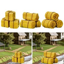 3Pcs Mini Hay Bales Harvest Decorations for Themed Party Wedding Sand Table