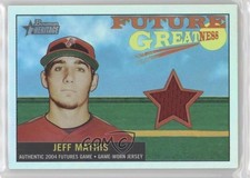 2005 Bowman Heritage Future Greatness Rainbow 17/51 Jeff Mathis #FG-JMA 0b2