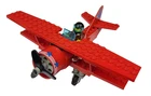 LEGO Town: 6615 Eagle Stunt Flyer Red Airplane Complete Set *No Manual or Box*