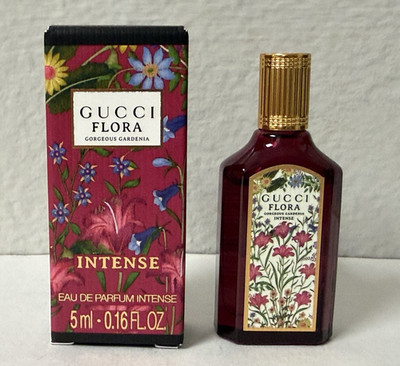 GUCCI Flora Gorgeous Gardenia Intense EDP Splash Travel Mini Bottle .16oz/5ml