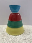 PYREX Primary Colors Set Of 4 Nesting Mixing Bowls 401, 402, 403, 404