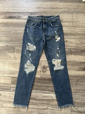 Carmar Women s Distressed Jeans Size 26 Frayed Hem