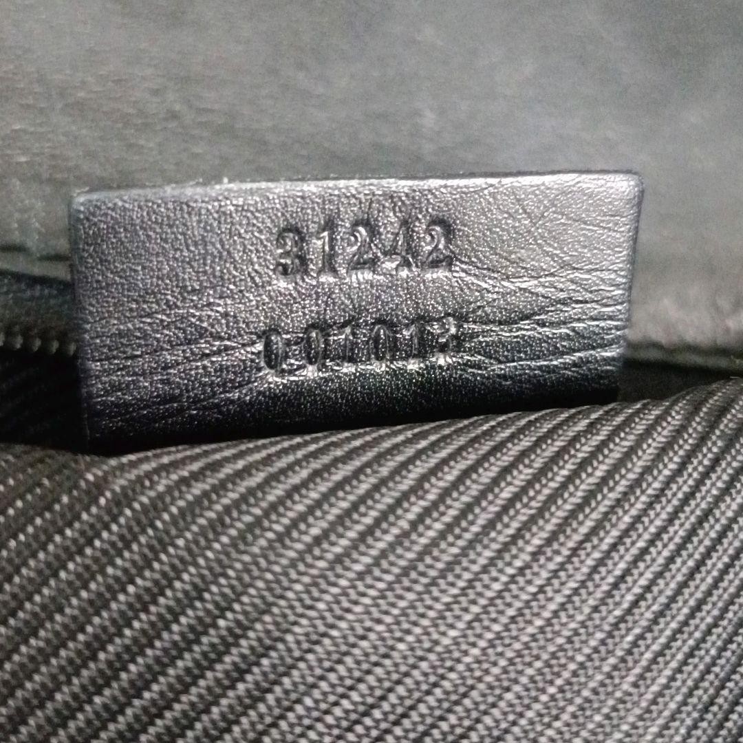 GUCCI GG Supreme Leather Tote Bag Black Large Capacity A4 PC Storage Authentic thumbnail 19