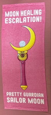 Sailor Moon Moon Stick Pink Face Towel  Used, Fold/Creases, Store