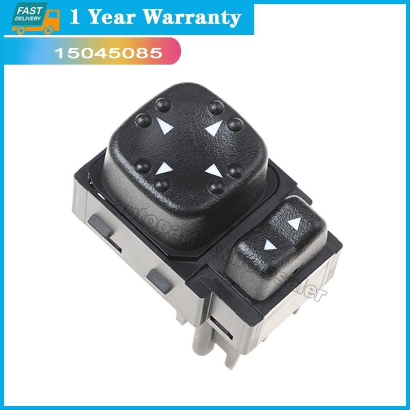 Interruptor de espejo retrovisor eléctrico 15045085 para GMC Chevy Silverado Sierra 1500 2500 3500 99-02 Foto 4 de 4