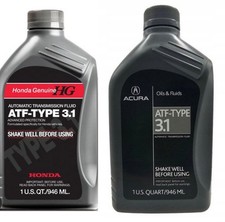 Genuine Oem Hondaacura 08200-9017 Atf Type 3.1 Transmission Fluid New 4 Qts