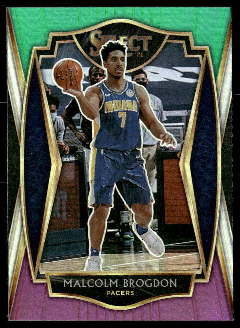 2020-21 Panini Select #110 Malcolm Brogdon Green White Purple