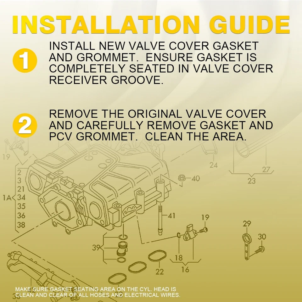 Juego de juntas de colector de admisión superior 12 e inferior para Audi S4 S5 A6 A7 079129717D Foto 3 de 4