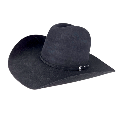 Chapeau De Cowboy Pur Castor Rodeo King 100X, Bord 3,5 Pouces, Taille 7 Noir - Occasion Parfait état, Avec Boîte Chapeau Bord Large Taille 7