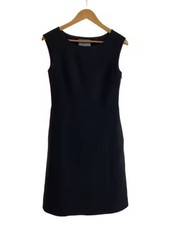 PRADA/Sleeveless Dress/Size 38/Wool/Black/Solid/DNA636