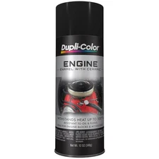 Duplicolor DE1635, Engine Enamel Paint w/ Ceramic, Semi-Gloss Black 12oz Aerosol