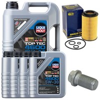 MotoröL Filter Set 5W-30 Liqui Moly 9 Liter + Schraube FüR Mercedes Vito Viano