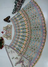 INDIAN WEDDING PARTY NEW DESIGNER LEHENGA CHOLI LEHENGA PAKISTAN WEAR BOLLYWOOD2