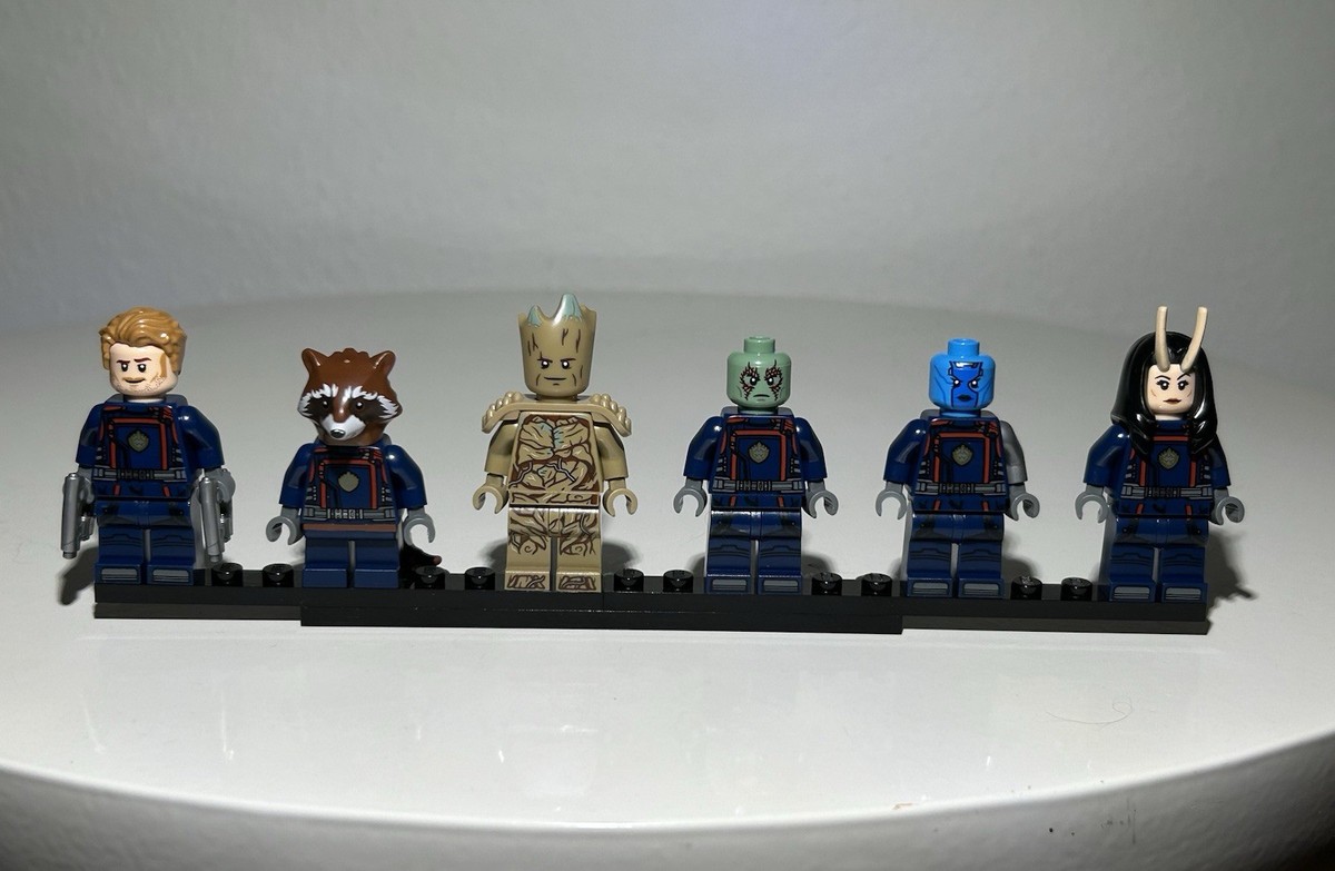 LEGO Guardians Of The Galaxy Minifigures Complete Team 76255