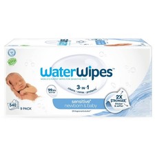 WaterWipes Sensitive Newborn  Baby Wipes, 99.9 Water, Unscented 