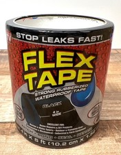 Flex Tape Strong Rubberized Waterproof Tape 4 In X 5 Ft Roll Seal Patch  Bond