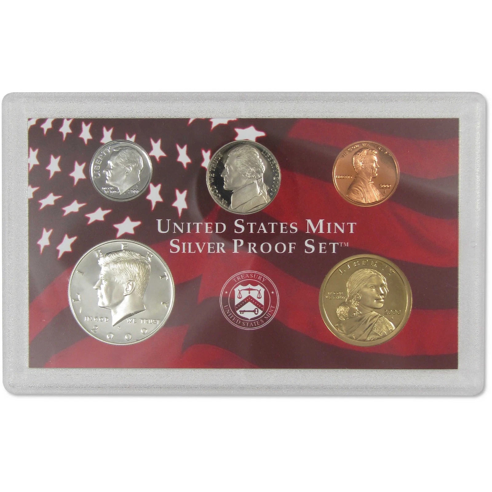 2000 Silver Proof Set U.S. Mint Original Government Packaging COA.FS ...