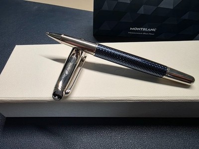 Montblanc Meisterstück Blue Hour Classique Rollerball Pen + Box Papers Refills