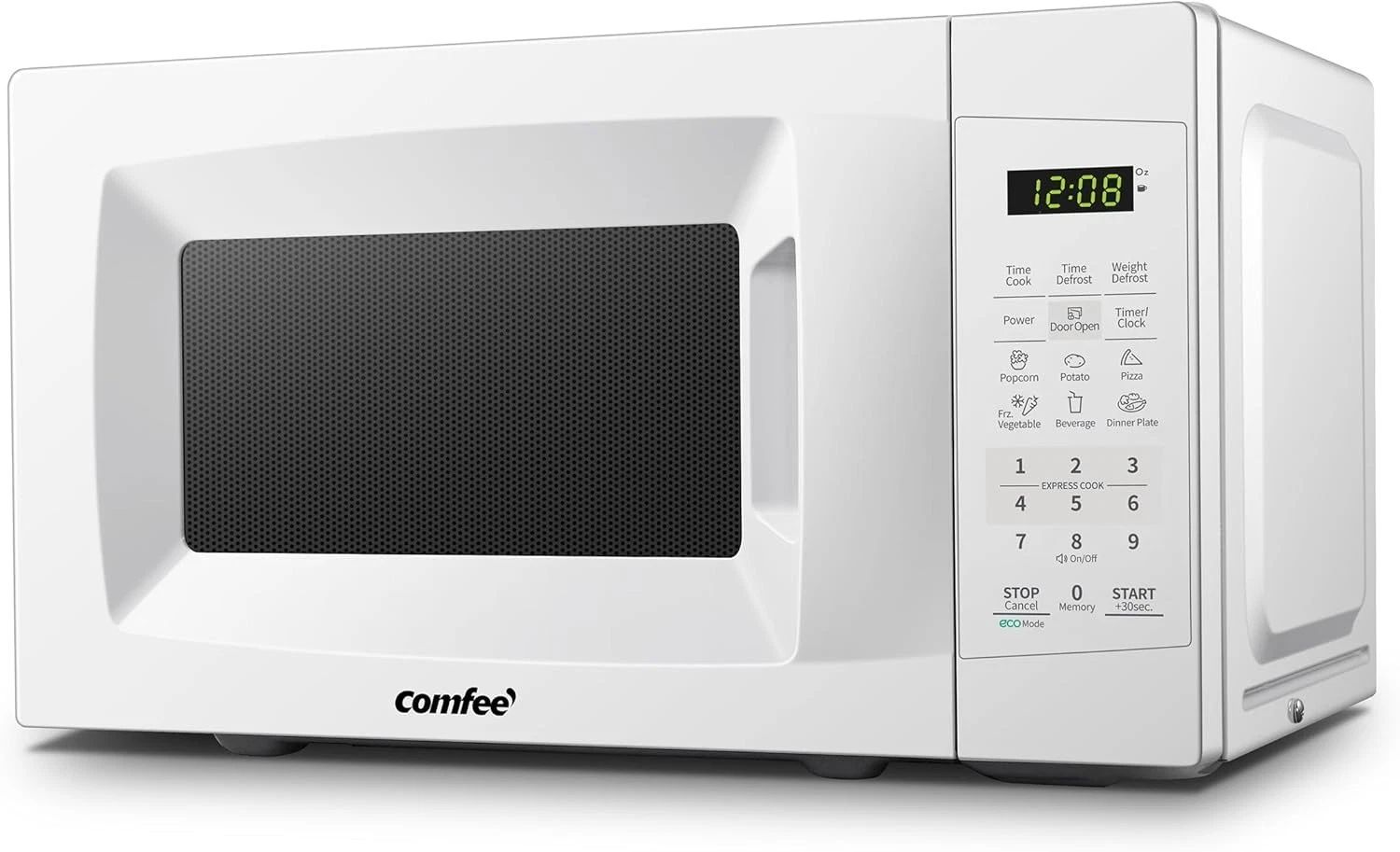 COMFEE' EM720CPL-PM Countertop Microwave Oven W/ Sound On/Off ECO Mode & Easy