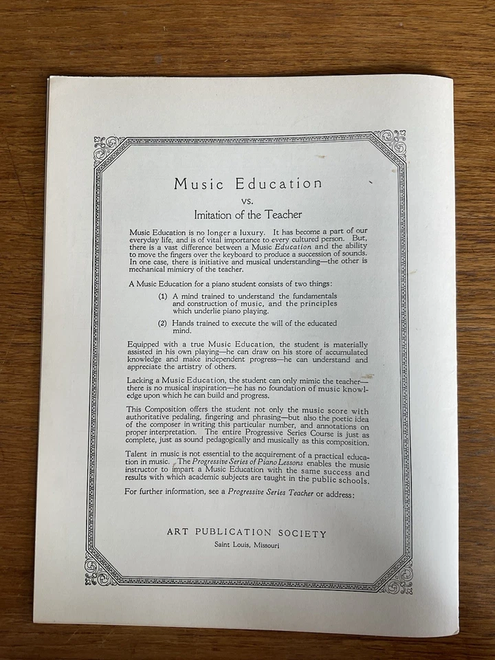 Theme & Variations in C Major~Beethoven~700 Series~#751~Art Publication Society - Image 4 of 4