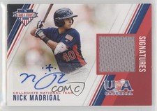 2018 USA Baseball Stars & Stripes and Material 40/299 Nick Madrigal Auto
