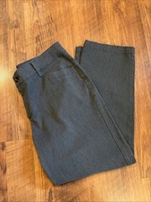 Lee Relaxed Fit at the Waist Straight Leg Gray Womens Pants - 14 Short