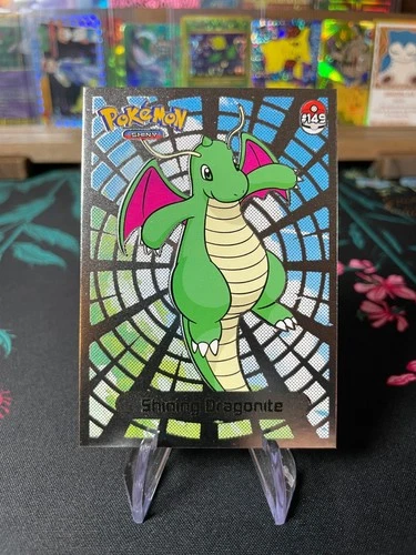 SHINING DRAGONITE Non-TCG 2024 SHINY POKEMON Card Kanto Peru Foil NM
